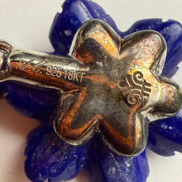 Andrea Candela 18k Blue Lapis Earrings - Picture 7 of 10